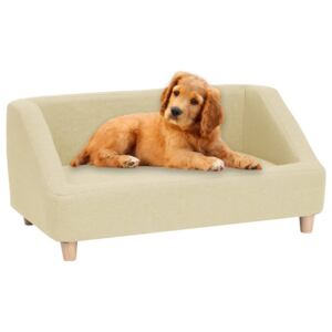 VidaXL Sofa za pse krem 85 x 50 x 39 cm od platna