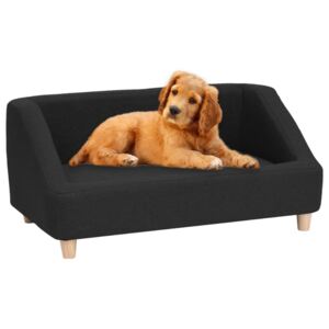VidaXL Sofa za pse crna 85 x 50 x 39 cm od platna