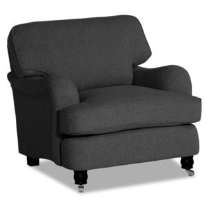 Fotelja VG3509, Boja: Tamno sivo, Noge: Crna