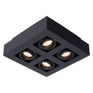 Lucide 09119/21/30 - LED Stropna reflektorska svjetiljka XIRAX 4xGU10/5W/230V crna