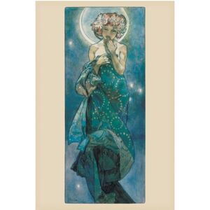 Alfons Mucha - moon Poster, (61 x 91,5 cm)