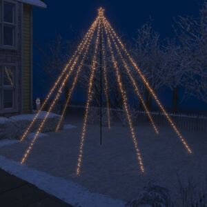 VidaXL Božićno drvce s padajućim LED svjetlima 800 LED žarulja 5 m