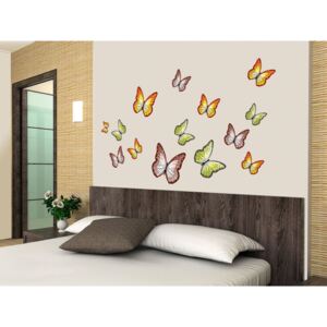 Samoljepljiva dekoracija za zid Butterflies ST1-015, veličina 50 x 70 cm