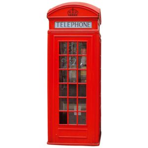 Samoljepljiva dekoracija za zid British Phone Box ST2-009, veličina 65 x 165 cm
