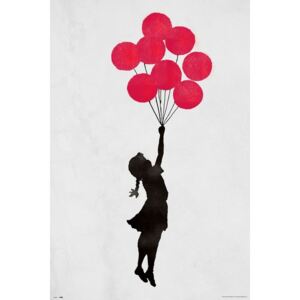 Banksy - Floating Girl Poster, (61 x 91,5 cm)
