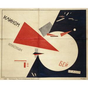 Lissitzky, Eliezer (El) Markowich - Beat the Whites with the Red Wedge (The Red Wedge Poster), 1919 Reprodukcija umjetnosti
