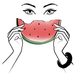 Ilustracija Eating Melon, Martina Pavlova