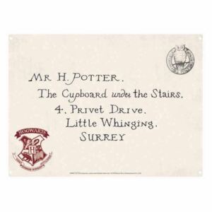 Harry Potter - Letters Metalni znak, (21 x 15 cm)