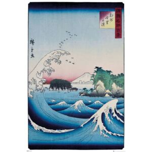 Hiroshige - The Seven Ri Beach Poster, (61 x 91,5 cm)