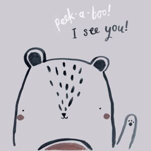 Ilustracija Peek a boo bear, Laura Irwin