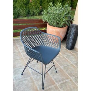 Trinidad vanjska blagovaonska stolica - Gunmetal boja