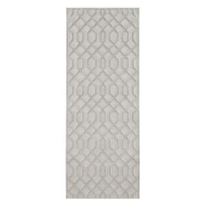 Sivi tepih staza od viskoze Mint Rugs Caine, 80 x 250 cm