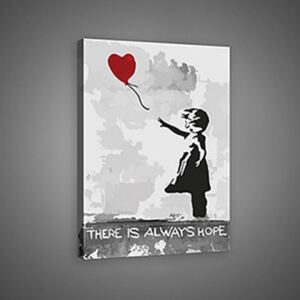 Buvu Slika na platnu: There is Always Hope (graffiti) - 75x100 cm
