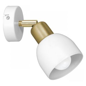 Zidna reflektorska svjetiljka FRESNO 1xE27/60W/230V bijela/zlatna