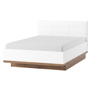 Krevet CAAF3 160 x 200 cm, Boja: Bijela + hrast