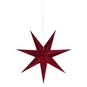 Markslöjd 705486 - Božićna dekoracija VELOURS 1xE14/6W/230V 75 cm crvena