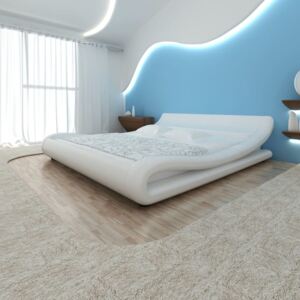 VidaXL Krevet od umjetne kože s madracem bijeli 180 x 200 cm