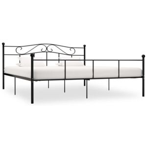 VidaXL Okvir za krevet crni metalni 180 x 200 cm