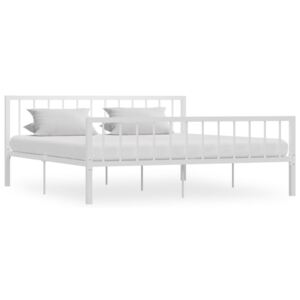 VidaXL Okvir za krevet bijeli metalni 180 x 200 cm