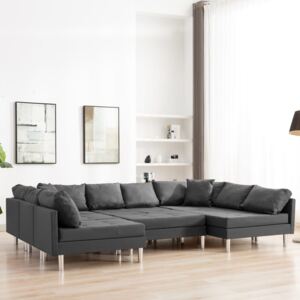 VidaXL Modularna sofa od tkanine tamnosiva