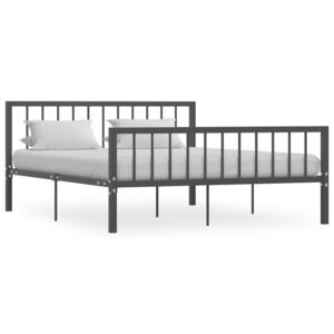 VidaXL Okvir za krevet sivi metalni 160 x 200 cm