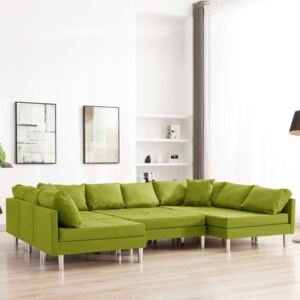 VidaXL Modularna sofa od tkanine zelena