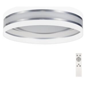 LED Prigušiva stropna svjetiljka SMART CORAL LED/24W/230V bijela/srebrna + DU