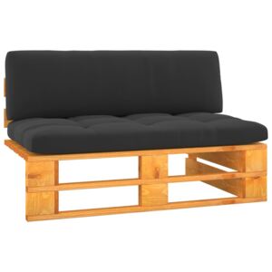 VidaXL Vrtna srednja sofa od paleta medeno smeđa impregnirana borovina