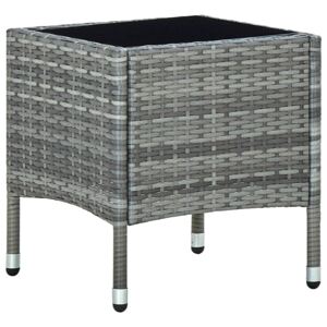VidaXL Vrtni stol sivi 40 x 40 x 45 cm od poliratana