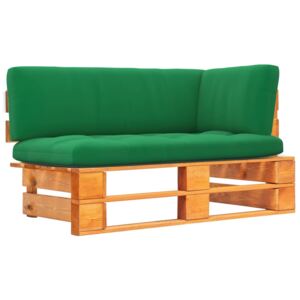 VidaXL Kutna vrtna sofa od paleta medeno smeđa impregnirana borovina