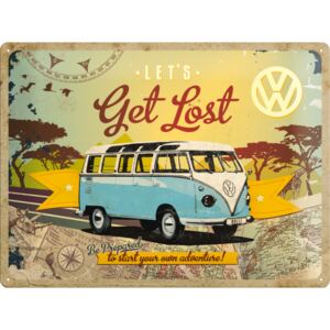 Buvu Metalna tabla: VW Let's Get Lost - 30x40 cm