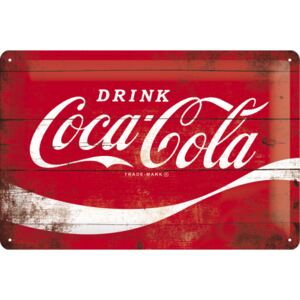 Buvu Metalna tabla: Coca-Cola (klasični logotip) - 20x30 cm