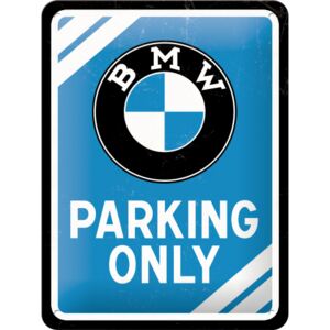 Buvu Metalna tabla - BMW Parking Only (plava)