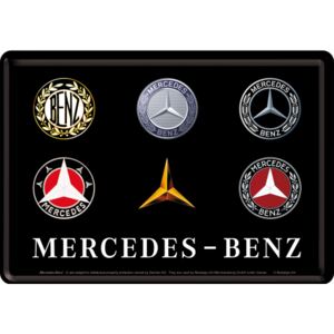 Buvu Metalna razglednica - Mercedes-Benz (Logo Evolution)