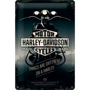 Buvu Metalna tabla - Harley-Davidson (Things Are Different on a Bike)