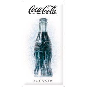 Buvu Metalna tabla: Coca-Cola (Ice White) - 50x25 cm
