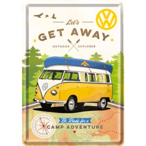 Buvu Metalna razglednica - VW Let's Get Away