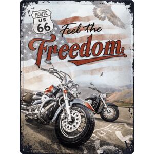 Buvu Metalna tabla: Route 66 (Freedom) - 30x40 cm