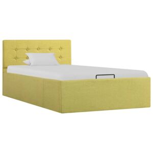 VidaXL Hidraulični okvir za krevet od tkanine limeta-žuti 90 x 200 cm