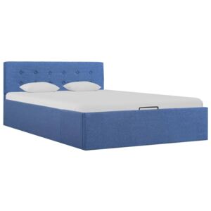 VidaXL Hidraulični okvir za krevet od tkanine plavi 120 x 200 cm