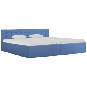 VidaXL Hidraulični okvir za krevet od tkanine plavi 180 x 200 cm