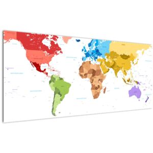 Slikanje - Karta svijeta (120x50 cm)
