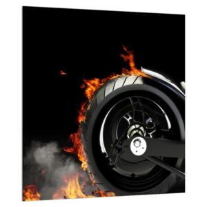 Slika kotača u plamenu (30x30 cm)