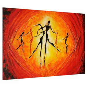 Orijentalna slika plesača (70x50 cm)