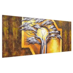 Orijentalna slika stabla i sunca (120x50 cm)