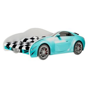 S-CAR auto krevet - plava Blue car bed 140x70 cm