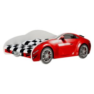 S-CAR auto krevet - crvena Red car bed 140x70 cm