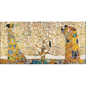 The Tree Of Life, The Fulfillment (The Embrace), The Waiting - Stoclit Frieze, 1909 Reprodukcija umjetnosti, Gustav Klimt, (100 x 50 cm)