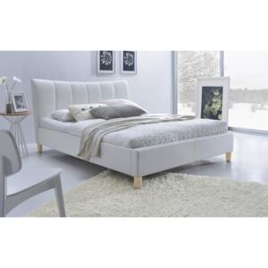 Zondo Bračni krevet 160 cm Sandy (bijela) (S podnicom)