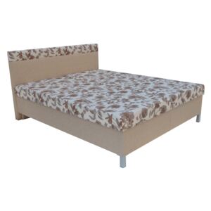 Zondo Bračni krevet 160 cm Agata (bež) (s podnicama i madracima)